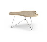 Swedese Table Flower mono 84x90 cm chêne naturel. 45cm. structure chromée