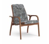 Swedese Laminett Fauteuil Noyer Laqué/Scandinavian Grey/Peau de Mouton