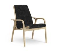 Swedese Laminett Fauteuil Placage Chêne/Noir/Peau de Mouton