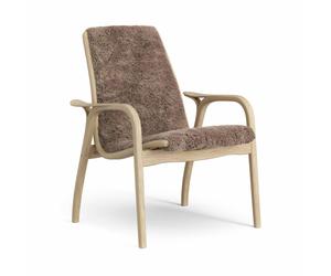 Swedese Laminett Fauteuil Placage Chêne/Sahara/Peau de Mouton