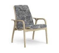 Swedese Laminett Fauteuil Placage Chêne/Scandinavian Grey/Peau de Mouton