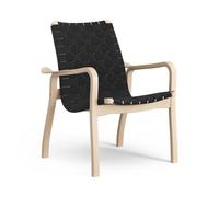 Swedese Primo Fauteuil Bas Naturel Hêtre/Noir