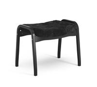 Swedese Repose-pieds Lamino Peau de mouton black-hêtre lasuré noir
