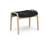 Swedese Repose-pieds pour enfant Lamini chêne laqué/peau de mouton Black (noir)