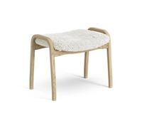 Swedese Repose-pieds pour enfant Lamini chêne laqué/peau de mouton Offwhite (blanc)