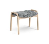 Swedese Repose-pieds pour enfant Lamini hêtre laqué/peau de mouton Scandinavian Grey (gris)