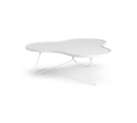 Swedese Table Flower mono 107x114 cm H39 cm Frêne lasuré blanc