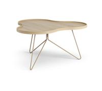 Swedese Table Flower mono 84x90 cm H45 Chêne laqué-nutmeg RAL1019