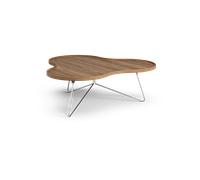 Swedese Table Flower Mono édition spéciale 107x114 cm H39 cm noyer laqué acier chromé