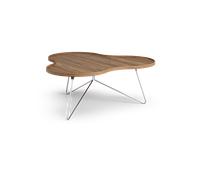 Swedese Table Flower Mono édition spéciale 107x114 cm H45 cm noyer laqué acier chromé