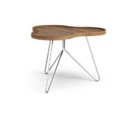 Swedese Table Flower Mono édition spéciale 62x66 cm H45 cm noyer laqué acier chromé