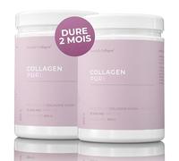 Swedish Collagen Complément alimentaire en poudre de collagène marin hydrolysé 10 000 mg - 2 x 300 g (600 g au total) 60 jours d'approvisionnement | Peptide pur pour cheveux peau ongles et
