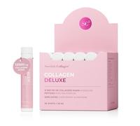 Swedish Collagen Deluxe 12 500 mg Collagène Marin Liquide 30 Doses 25 ml Acide Hyaluronique Biotine Vitamine C Cheveux Peau Ongles Articulations Sans Sucre pour Homme et Femme