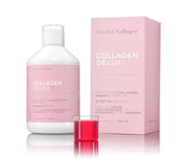 Swedish Collagen Deluxe 500 ml de collagène liquide | 12 500 mg de collagène marin, avec de l'acide hyaluronique, des vitamines et des minéraux pour les cheveux, la peau et les ongles.