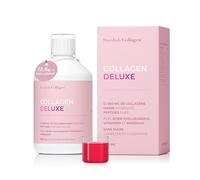 Swedish Collagen Deluxe | Supplément liquide de collagène marin hydrolysé 12 500 mg - 500 ml, 20 jours d'approvisionnement | Acide hyaluronique, biotine et vitamine C pour des cheveux, une peau, des