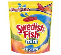 Swedish Fish Mini Candy| Assorted Flavors| 1 Family Size Bag (1 Lb 12.8 Oz)| 1Count| 16 Ounce