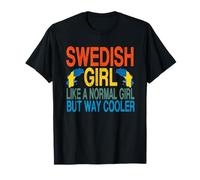 Swedish Girl - Sweden Flag T-Shirt