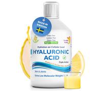 Swedish Nutra Acide Hyaluronique Liquide, 500 ml, avec vitamine C et silice, pour soutenir l’hydratation de la peau et la fonction articulaire, vegan, sans sucre, sans gluten