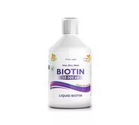 Swedish Nutra® Biotin - biotine liquide - pour la peau, les cheveux, les ongles - cheveux brillants, belle peau, ongles forts - métabolisme équilibré - 500ml