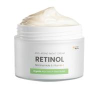 Swedish Nutra Crème de Nuit Anti-Âge au Rétinol I Soin Peau Hydratée et Éclatante I Niacinamide, Vitamine E, Aloe Vera Bio & Beurre de Karité - 50 ml