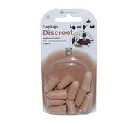 SwedSafe Diskret Bouchons d'oreille 33dB - Protection auditive discrète pour le travail au lit ou les concerts - Petit 5 paires avec étui de transport