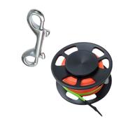 Sweeaau Bobine de ligne de plongée durable à double extrémité avec crochet d'épaves de grotte pour la plongée confortable sous l'eau