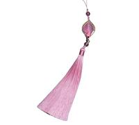 Sweeaau Breloque traditionnelle faite à la main - Ornement élégant ethnique glands - Pendentif en polyester - Texture pour téléphone - Accessoire de culture traditionnelle