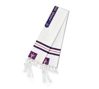 Sweeaau Châle de prière traditionnel avec franges et lettres hébraïques pour cérémonies spirituelles, événements religieux, unisexe, cadeau mitzvah, Rouge, Taille unique