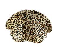 Sweeaau Chapeau de capitaine pour carnavals, chapeaux de luxe imprimés léopards pour enterrement de vie de jeune fille, capitaine pour acteur, actrice, marin