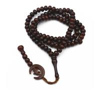 Sweeaau Chapelet Tasbih de 8 mm - 99 perles de prière - Pour bracelets et colliers - Pour femmes et hommes, taille unique, Comme décrit, Comme décrit.