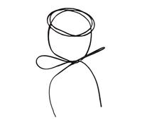 Sweeaau Collier ras du cou élégant avec nœud long et bracelet polyvalent pour améliorer les tenues tendance