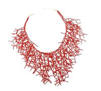 Sweeaau Collier ras du cou unique et élégant fait à la main pour ajouter de l'élégance à n'importe quelle tenue élégante, tenue décontractée, collier en corail fait à la main