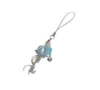 Sweeaau Jellyfish Sangle de téléphone avec pendentif élégant en acrylique pour les amateurs de mer et les créateurs de tendances Porte-clés méduses