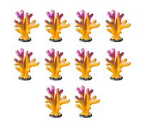 Sweeaau Lot de 10 coraux artificiels pour aquariums Bettas Décoration de paysage