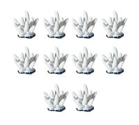 Sweeaau Lot de 10 coraux artificiels pour aquariums Bettas Décoration de paysage