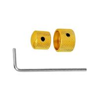 Sweeaau Lot de 2 boutons de commande en métal pour guitare électrique basse et réglage du vol/tonalité Pièces de rechange en métal Bouton de contrôle du volume