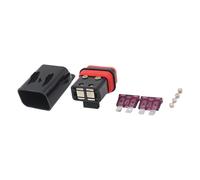 Sweeaau Lot de 2 fusibles et support pour systèmes électriques de moto - 40 A - Support de prévention des surcharges et des courts-circuits