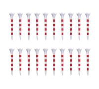 Sweeaau Lot de 20 tees de golf en plastique à faible résistance 70 mm 83 mm pour frapper de longues distances pour l'entraînement du conducteur