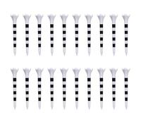 Sweeaau Lot de 20 tees de golf en plastique à faible résistance 70 mm 83 mm pour frapper de longues distances pour l'entraînement du conducteur
