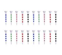 Sweeaau Lot de 20 tees de golf en plastique à faible résistance 70 mm 83 mm pour frapper de longues distances pour l'entraînement du conducteur