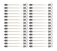Sweeaau Lot de 30 breloques en métal avec épingles à œillet - Pendentifs en métal - Polyvalents - Accessoires de perles pour créateurs de bijoux, pièces de bijoux artistiques, taille unique, Comme
