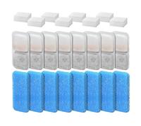 Sweeaau Lot de 8/12/16 filtres de rechange pour fontaines pour animaux de compagnie, double filtre avec éponge, eau potable sûre pour chats