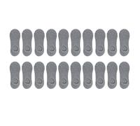 Sweeaau Not Show Socks Lot de 10 paires de chaussettes basses pour homme et femme Style bateau, Gris clair pour femme, Taille unique