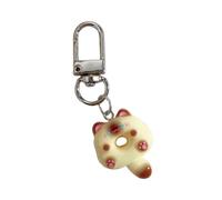 Sweeaau Porte-clés en forme créative - Jouet animal - Porte-clés donuts - Décoration pour femme - Accessoires de sac à dos tendance