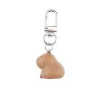 Sweeaau Porte-clés en forme d'animal de dessin animé pour sac à main, décoration à suspendre pour adultes et enfants, léger et portable, Trompette Capybara, taille unique