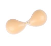 Sweeaau Soutien-gorge adhésif invisible en silicone pour robe dos nu sans bretelles, cadeaux collants push-up, multicolore, S