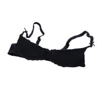 Sweeaau Soutien-gorge balconnet pour femme avec effet push-up 1/4 coupe en dentelle, sous-fil avec découpe basse, nœuds, bretelles en dentelle, lingerie, Noir , 90C