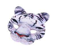 Sweeaau Tigre Animal Demi-visage Léopards pour Halloween, bal masqué, cosplay, fête, bal masqué léopard
