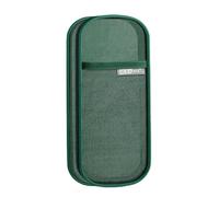 Sweeaau Trousse à crayons double couche transparente pour stylos et pinceaux de maquillage pour bureau, fournitures scolaires, fournitures scolaires, D