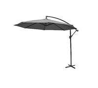 Alice'S Garden Parasol déporté rond Hardelot 3x3m excentré Gris 8 baleines